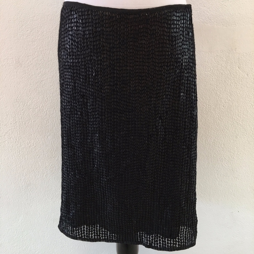 BOSS Hugo Boss Sequins Skirt Black Size 10